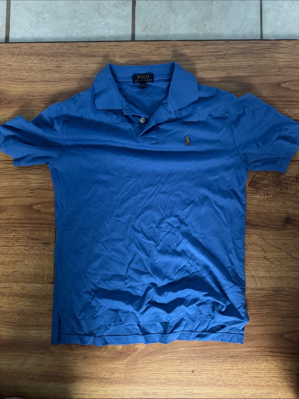 Polo by Ralph Lauren Men's Bright Blue Classic Polo with Embroidered Pony